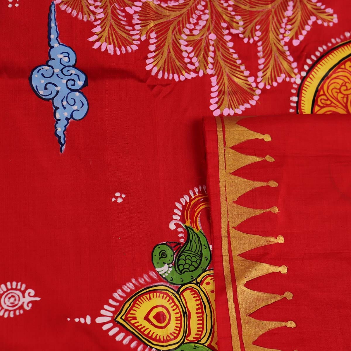 Handloom Patachitra Silk Saree Handloom Saree_Pattachitra silk Priyadarshini Handloom 