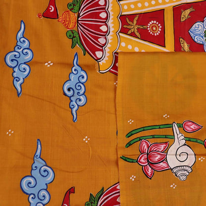 Handloom Patachitra Silk Saree Handloom Saree_Pattachitra silk Priyadarshini Handloom 