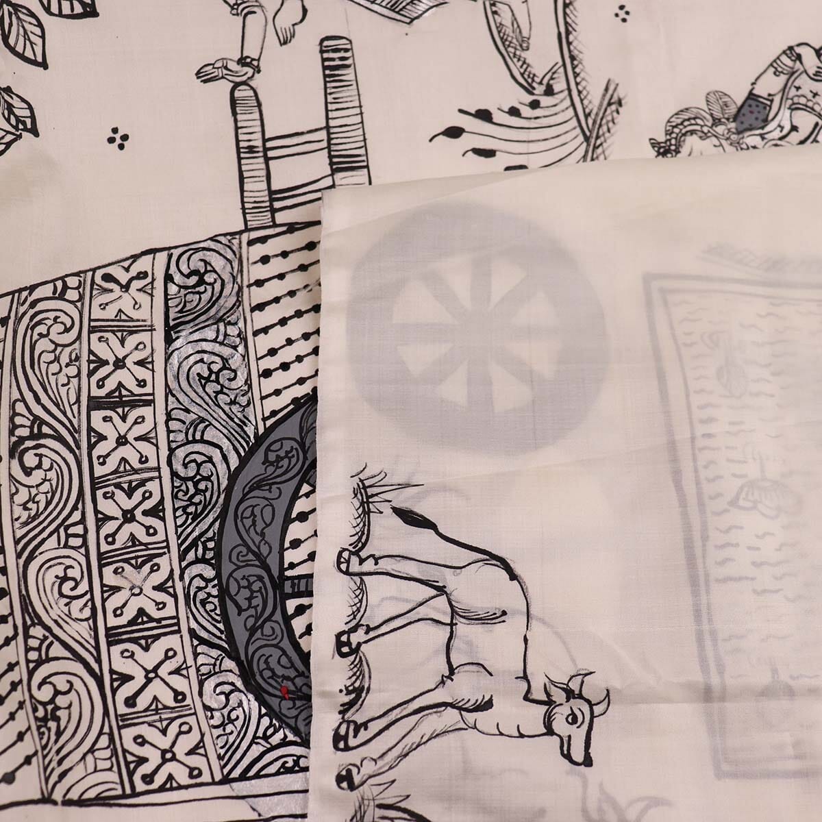 Handloom Patachitra Silk Saree Handloom Saree_Pattachitra silk Priyadarshini Handloom 