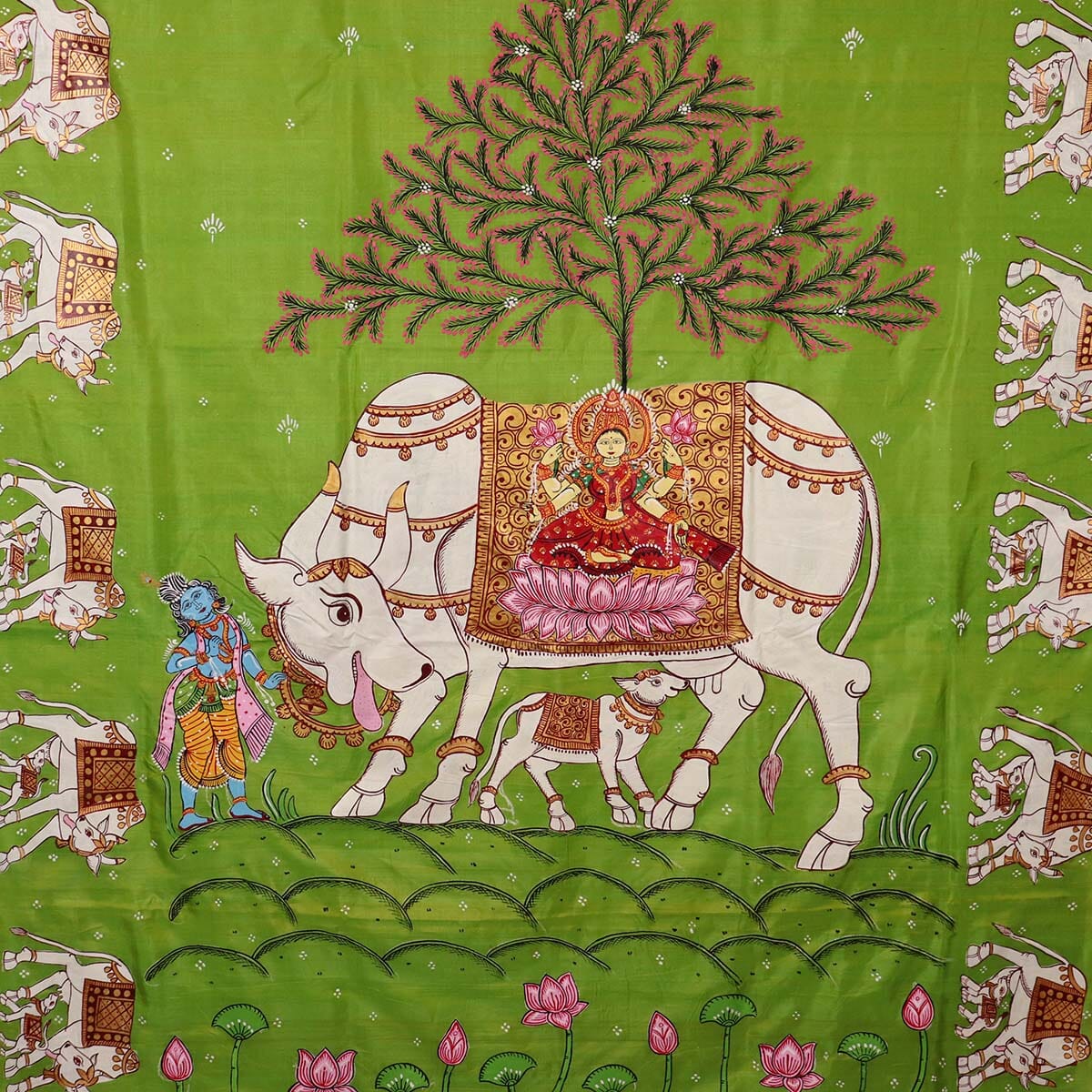 Handloom Patachitra Silk Saree Handloom Saree_Pattachitra silk Priyadarshini Handloom 