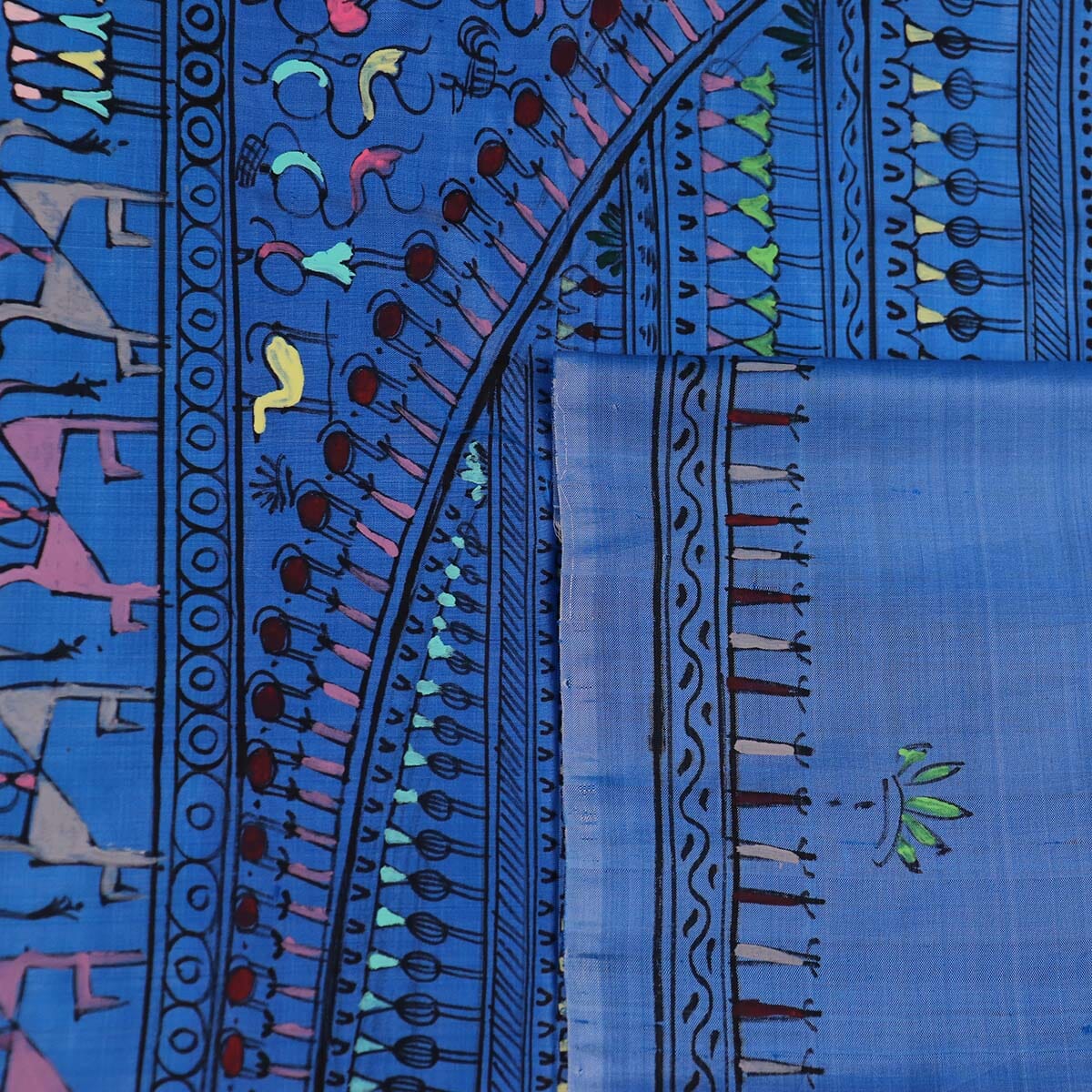 Handloom Patachitra Silk Saree Handloom Saree_Pattachitra silk Priyadarshini Handloom 