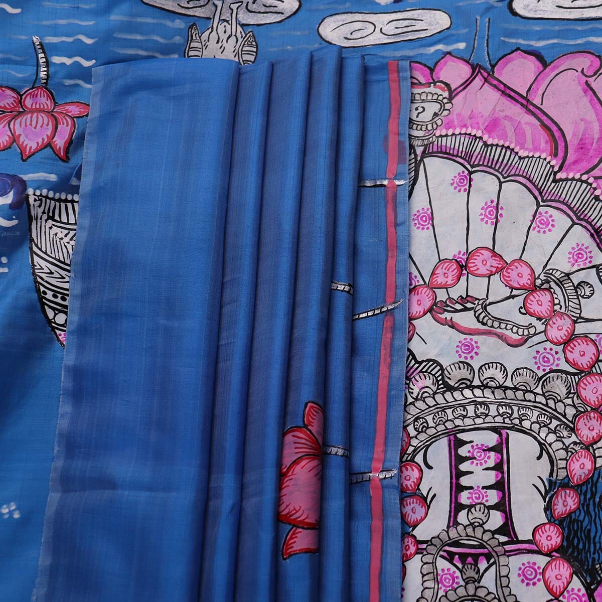 Handloom Patachitra Silk Saree Handloom Saree_Pattachitra silk Priyadarshini Handloom 