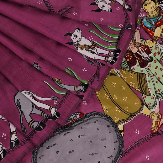 Handloom Patachitra Silk Saree