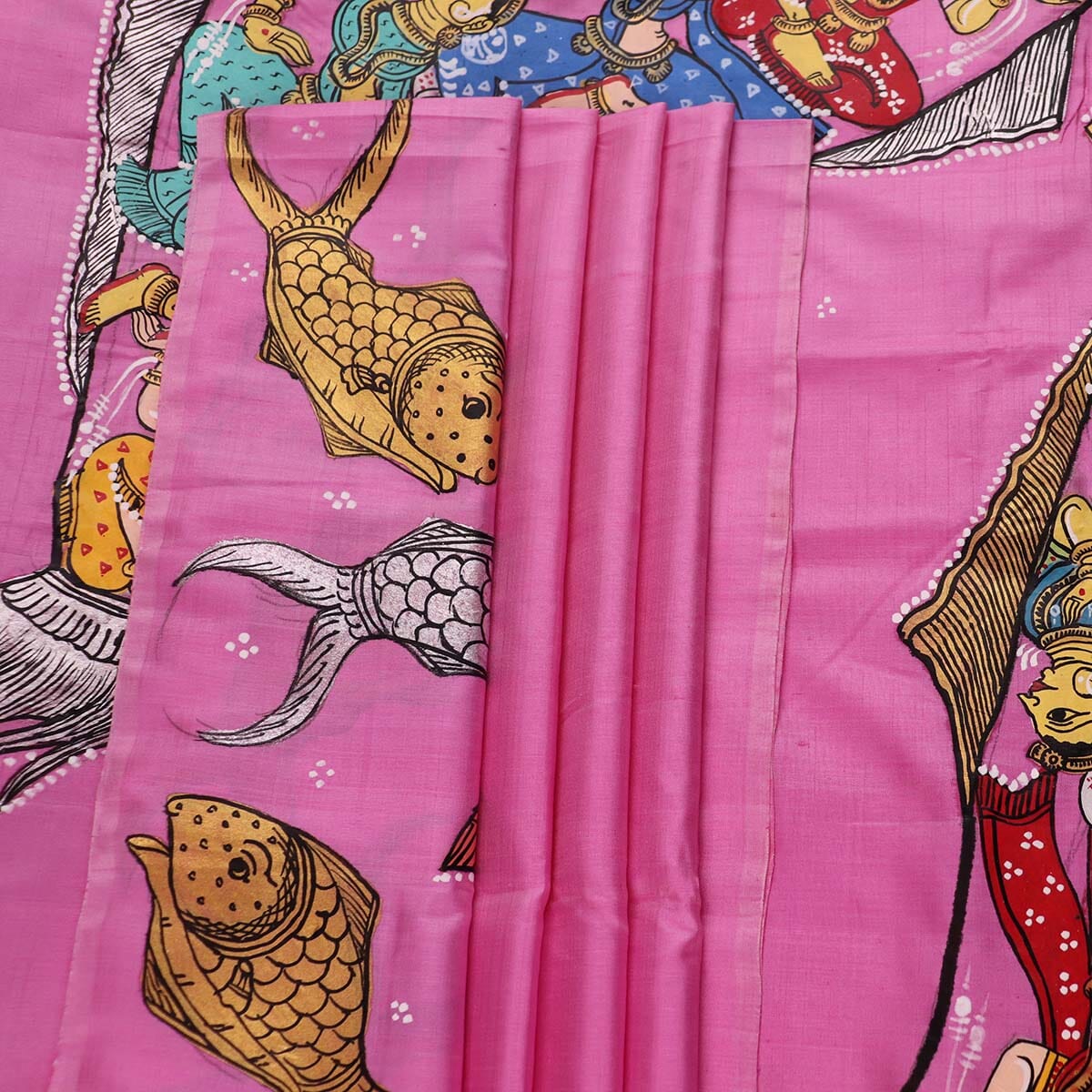 Handloom Patachitra Silk Saree Handloom Saree_Pattachitra silk Priyadarshini Handloom 