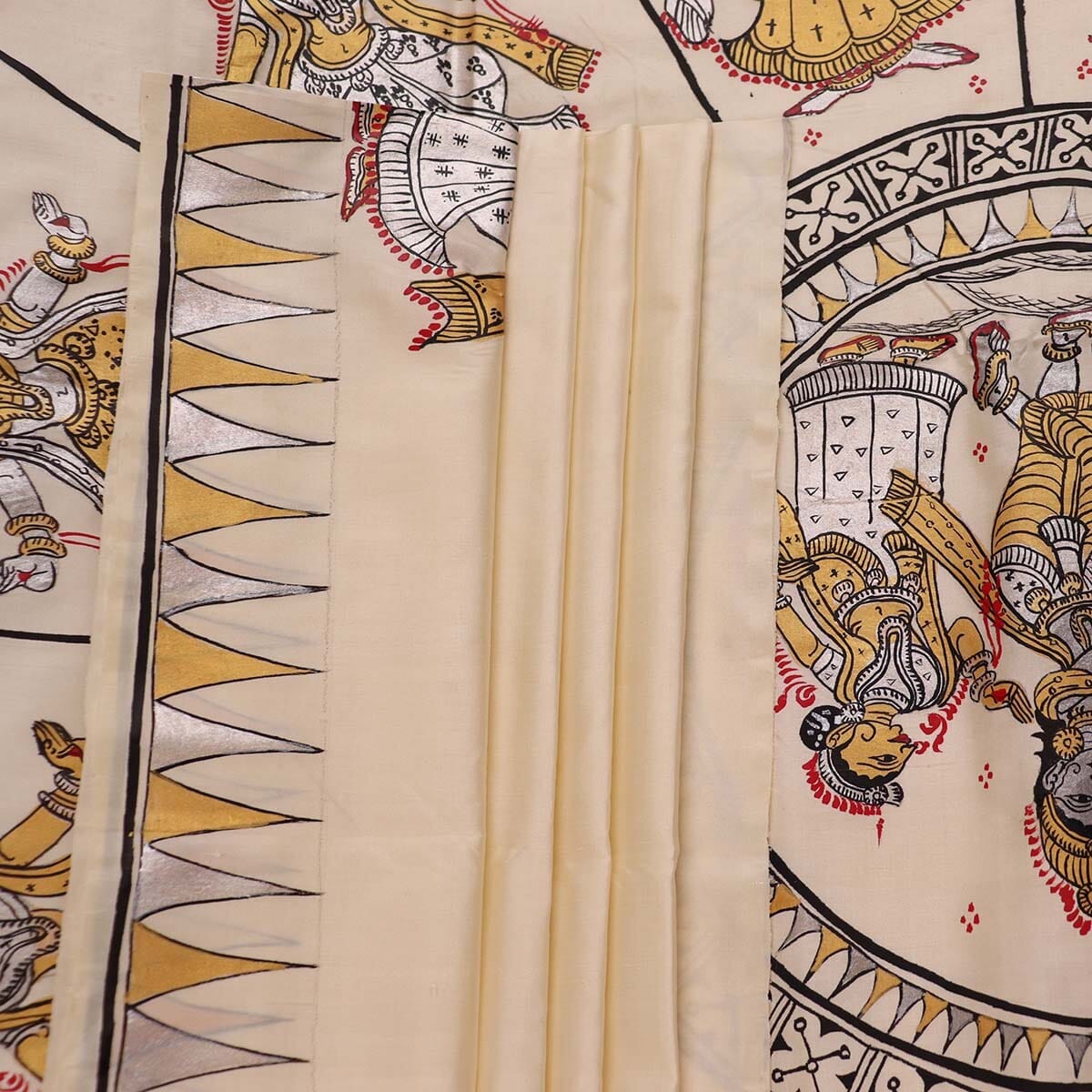 Handloom Patachitra Silk Saree Handloom Saree_Pattachitra silk Priyadarshini Handloom 