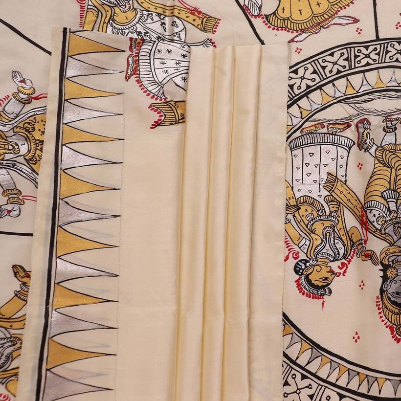 Pattachitra weave detail