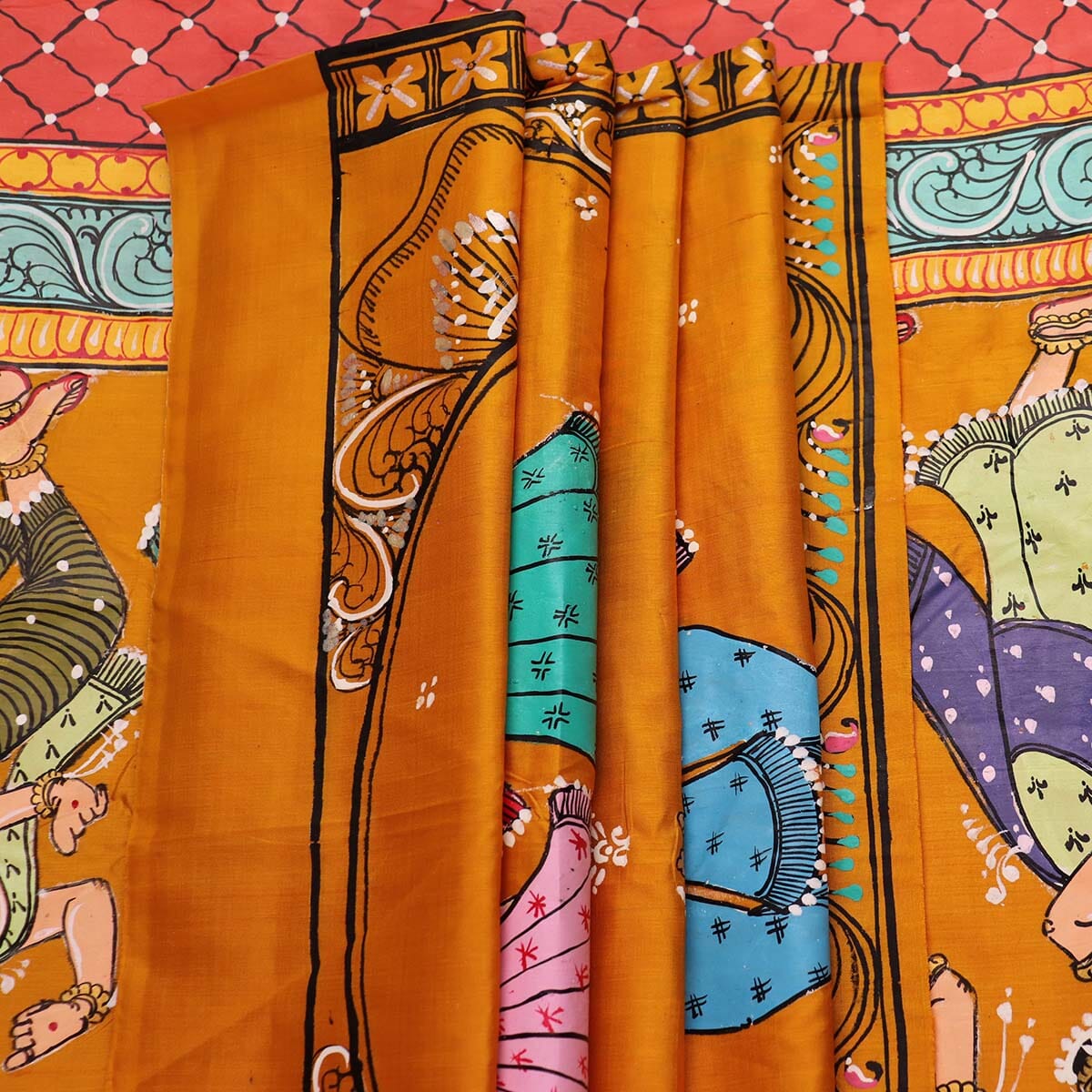 Handloom Patachitra Silk Saree Handloom Saree_Pattachitra silk Priyadarshini Handloom 