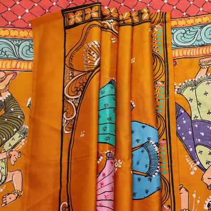 Handloom Patachitra Silk Saree Handloom Saree_Pattachitra silk Priyadarshini Handloom 