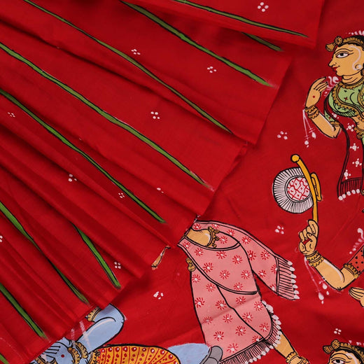 ହ୍ୟାଣ୍ଡଲୁମ୍ ପାଟାଚିତ୍ରା ରେଶମ ସାରୀ |