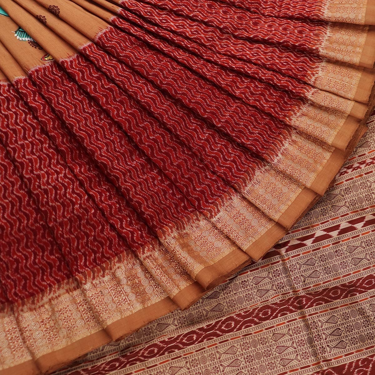 Handloom Patachitra Silk Saree Handloom Saree_Pattachitra silk Priyadarshini Handloom 