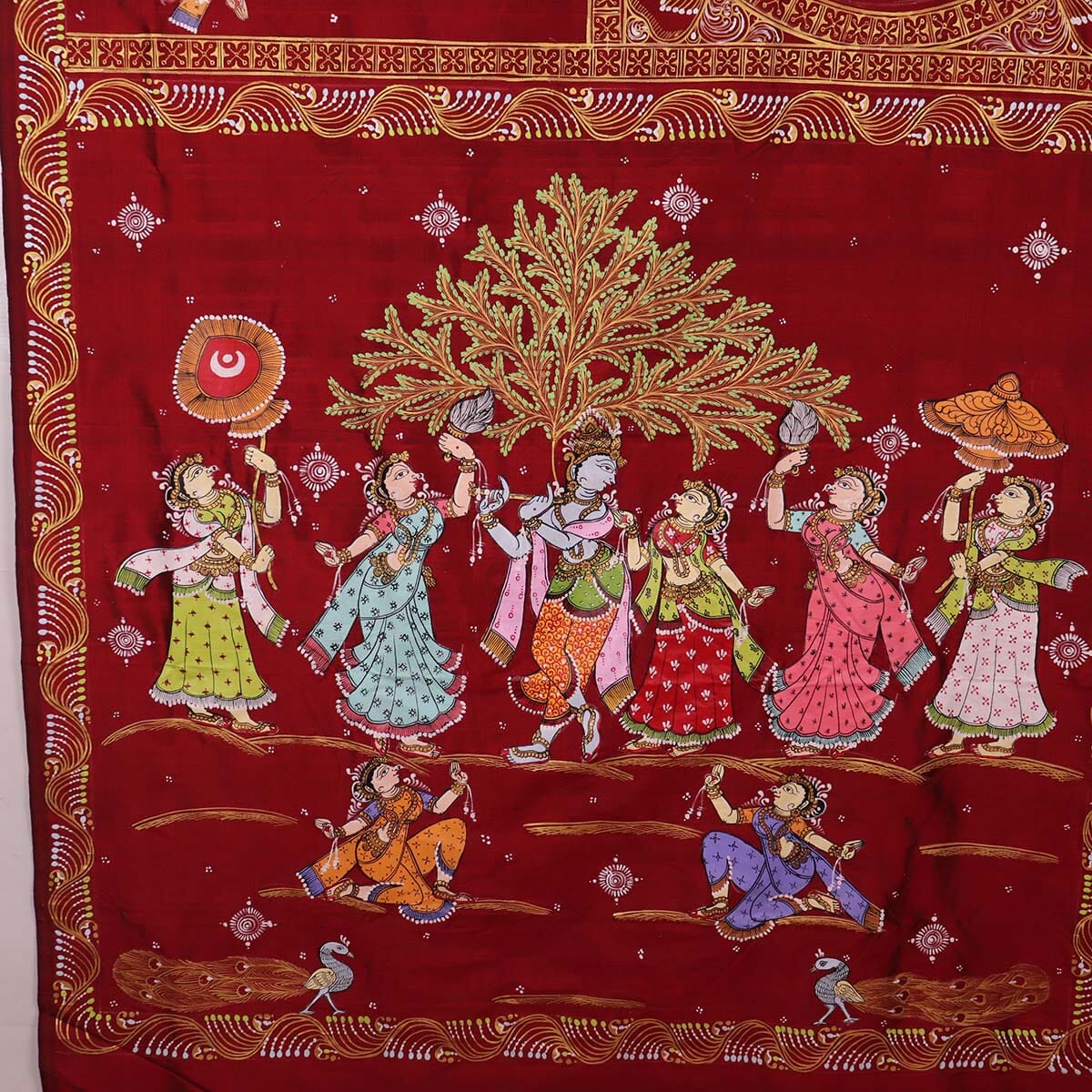Handloom Patachitra Silk Saree Handloom Saree_Pattachitra silk Priyadarshini Handloom 