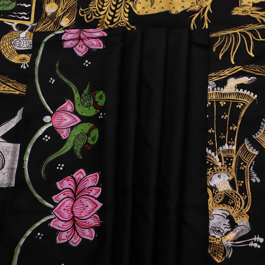 Handloom Patachitra Silk Saree Handloom Saree_Pattachitra silk Priyadarshini Handloom 