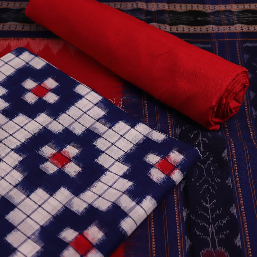 Priyadarshini Handloom -Ikat Salwar Suit Set with Dupatta Collection ...