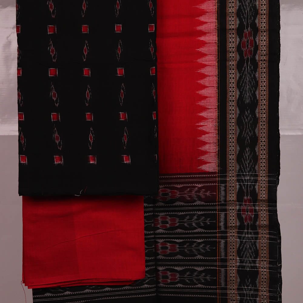 101664 Sambalpuri Handloom Cotton Dress Material With Dupatta, Unstitched  Cotton Dress Material, सूती पोशाक सामग्री - Priya Fashion, Balangir | ID:  2852860721973