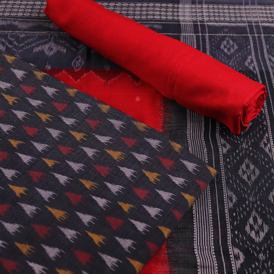 Priyadarshini Handloom -Ikat Salwar Suit Set with Dupatta Collection ...