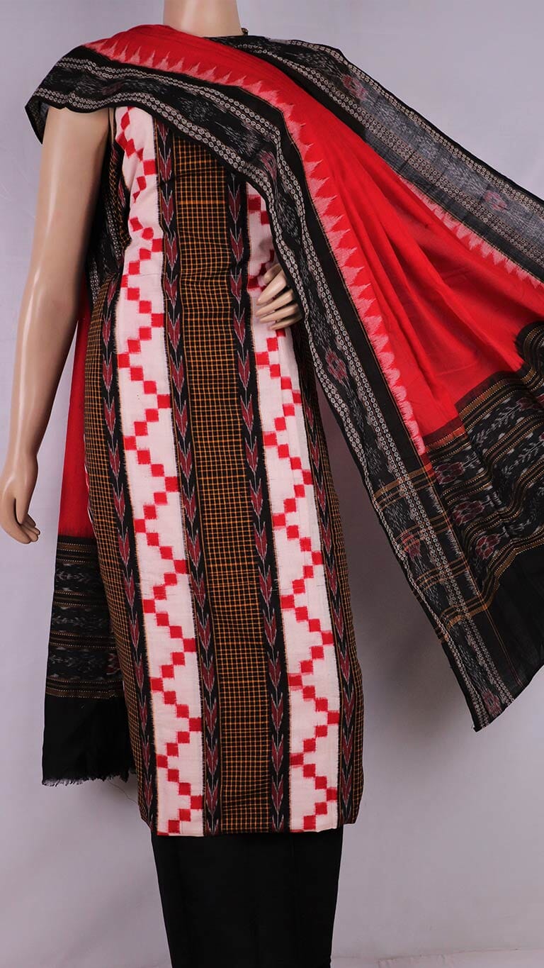 Handloom Sambalpuri Cotton Dress Material Dress Material Handloom_Cotton Priyadarshini Handloom 