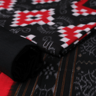 Handloom Black Sambalpuri Cotton Dress Material with Black border