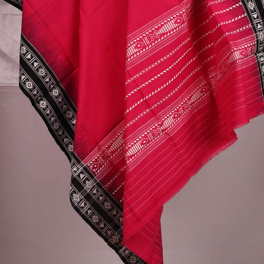 Pink Sambalpuri Cotton Dupatta