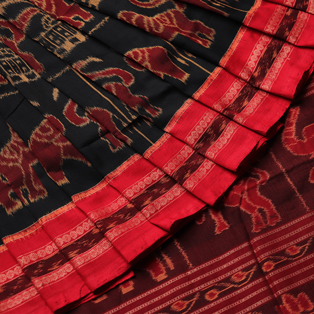 Handloom Sambalpuri Cotton Ikkat Saree Handloom Saree_Cotton Priyadarshini Handloom 