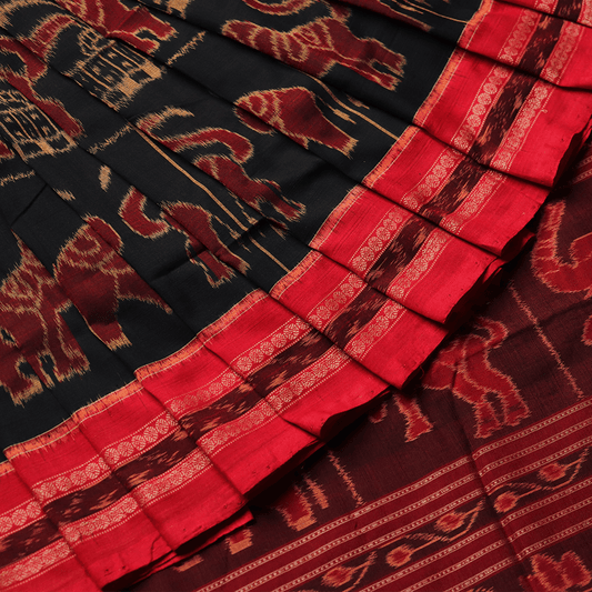 Handloom Sambalpuri Cotton Ikkat Saree Handloom Saree_Cotton Priyadarshini Handloom 