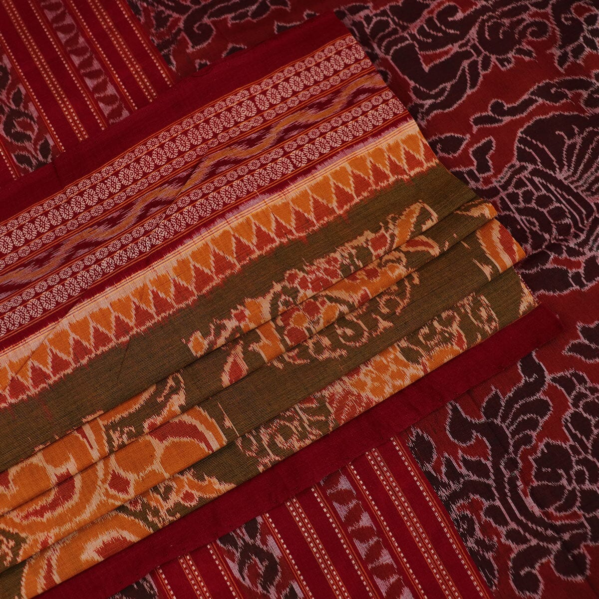 Handloom Sambalpuri Cotton Ikkat Saree Handloom Saree_Cotton Priyadarshini Handloom 