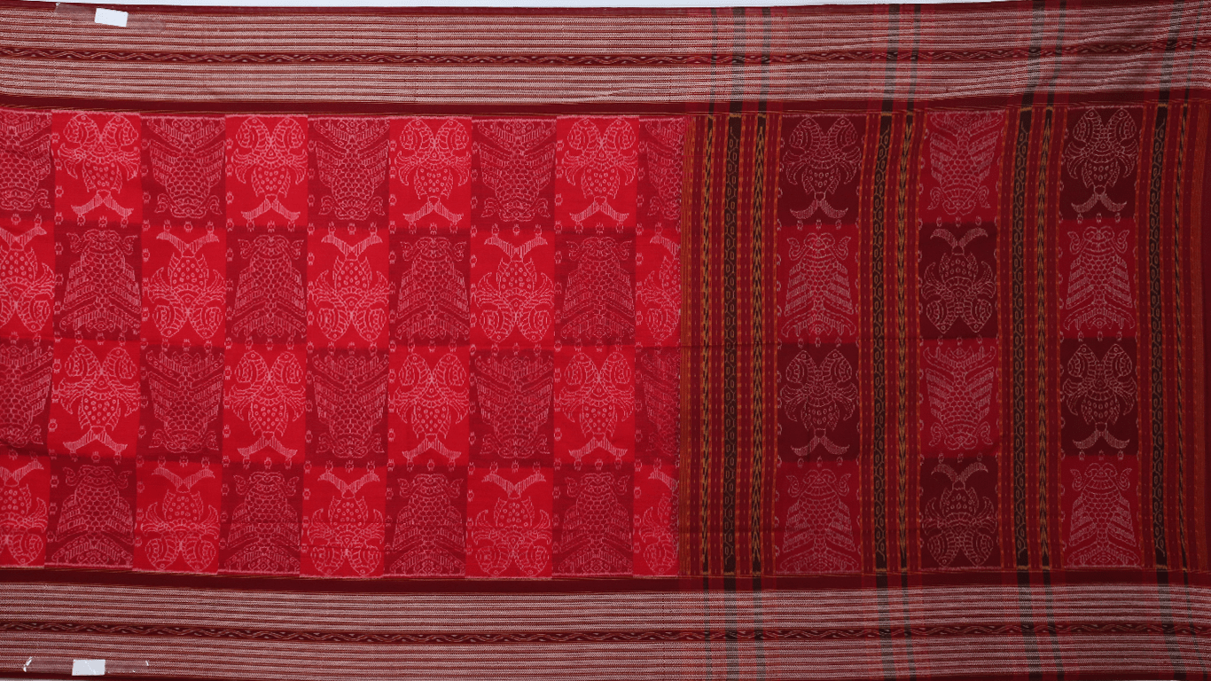 Handloom Sambalpuri Cotton Ikkat Saree Handloom Saree_Cotton Priyadarshini Handloom 