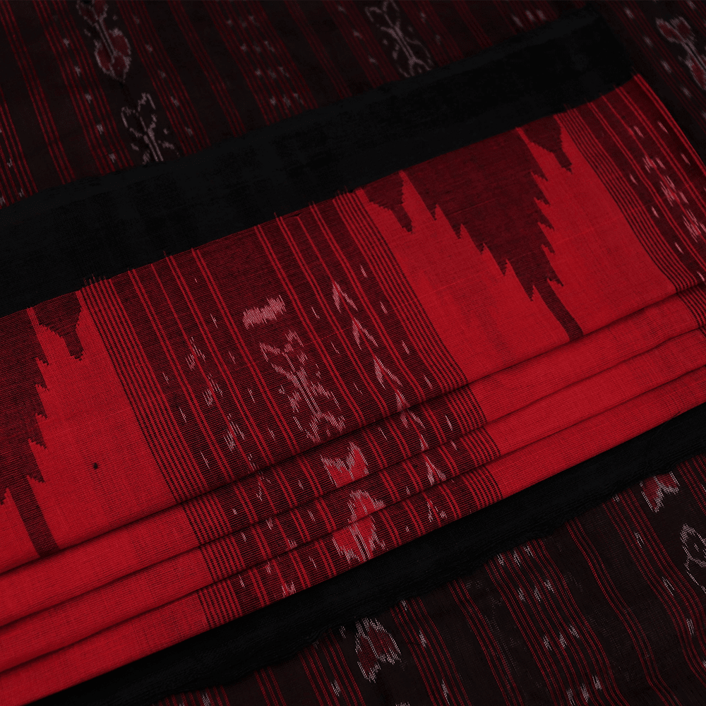 Handloom Sambalpuri Cotton Ikkat Saree Handloom Saree_Cotton Priyadarshini Handloom 