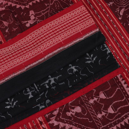 Handloom Sambalpuri Cotton Ikkat Saree Handloom Saree_Cotton Priyadarshini Handloom 