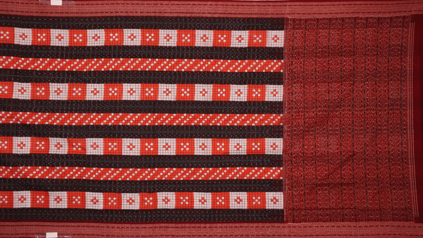 Handloom Sambalpuri Cotton Ikkat Saree Handloom Saree_Cotton Priyadarshini Handloom 