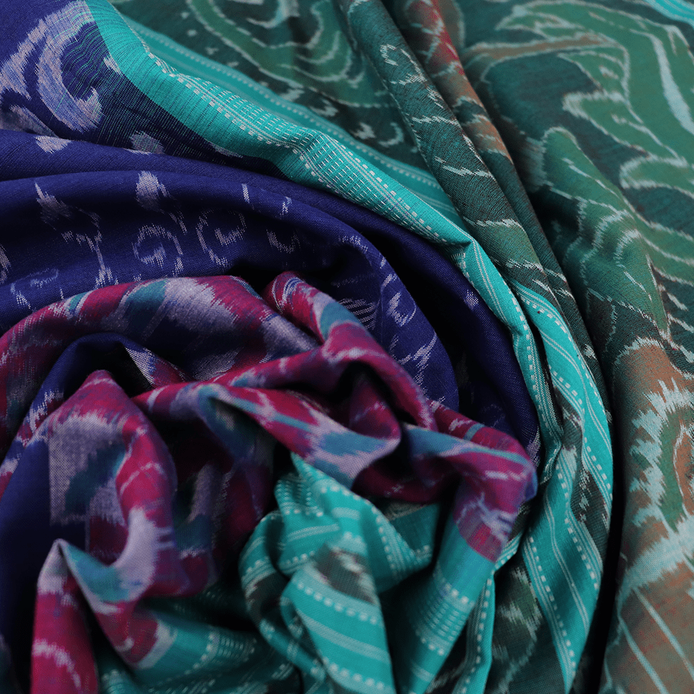 Handloom Sambalpuri Cotton Ikkat Saree Handloom Saree_Cotton Priyadarshini Handloom 