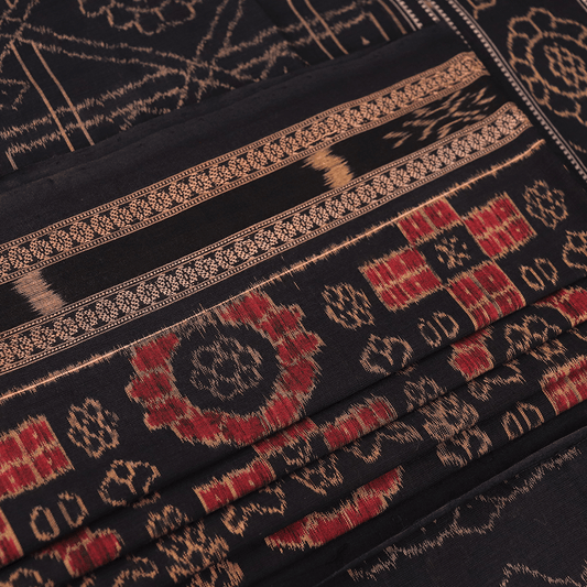 Handloom Sambalpuri Cotton Ikkat Saree Handloom Saree_Cotton Priyadarshini Handloom 