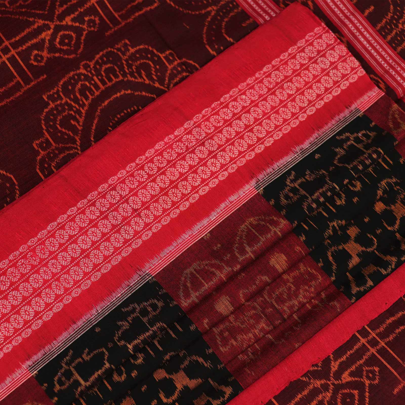 Handloom Sambalpuri Cotton Ikkat Saree Handloom Saree_Cotton Priyadarshini Handloom 
