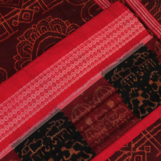 Handloom Sambalpuri Cotton Ikkat Saree Handloom Saree_Cotton Priyadarshini Handloom 