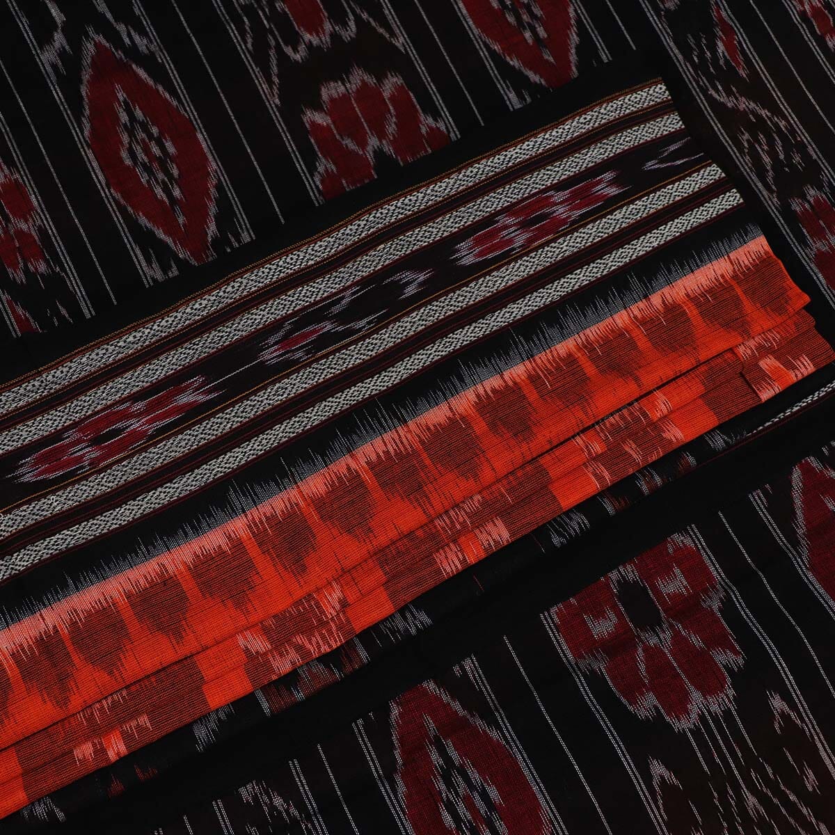 Handloom Sambalpuri Cotton Ikkat Saree Handloom Saree_Cotton Priyadarshini Handloom 