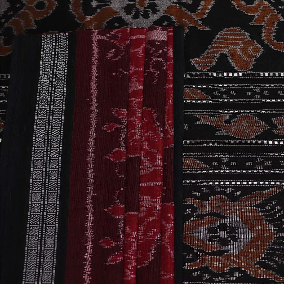 Handloom Sambalpuri Cotton Ikkat Saree Handloom Saree_Cotton Priyadarshini Handloom 