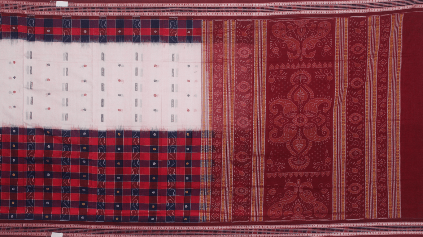 Handloom Sambalpuri Cotton Ikkat Saree Handloom Saree_Cotton Priyadarshini Handloom 