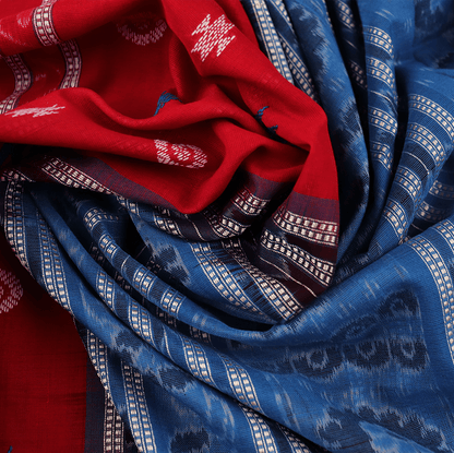 Handloom Sambalpuri Cotton Ikkat Saree Handloom Saree_Cotton Priyadarshini Handloom 