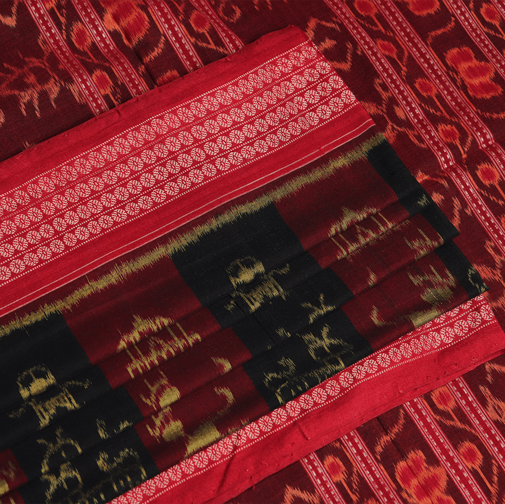 Handloom Sambalpuri Cotton Ikkat Saree Handloom Saree_Cotton Priyadarshini Handloom 