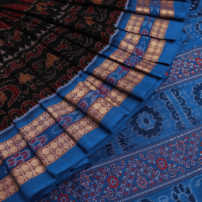 Handloom Sambalpuri Cotton Ikkat Saree Handloom Saree_Cotton Priyadarshini Handloom 