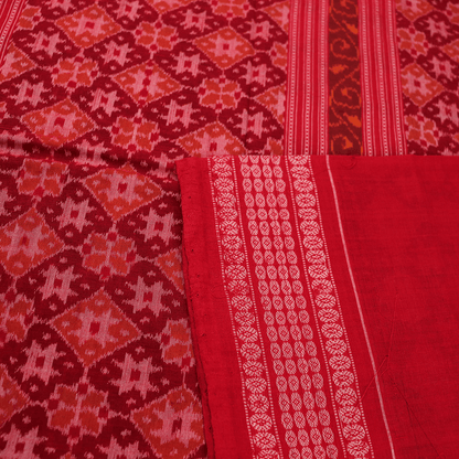 Handloom Sambalpuri Cotton Ikkat Saree Handloom Saree_Cotton Priyadarshini Handloom 