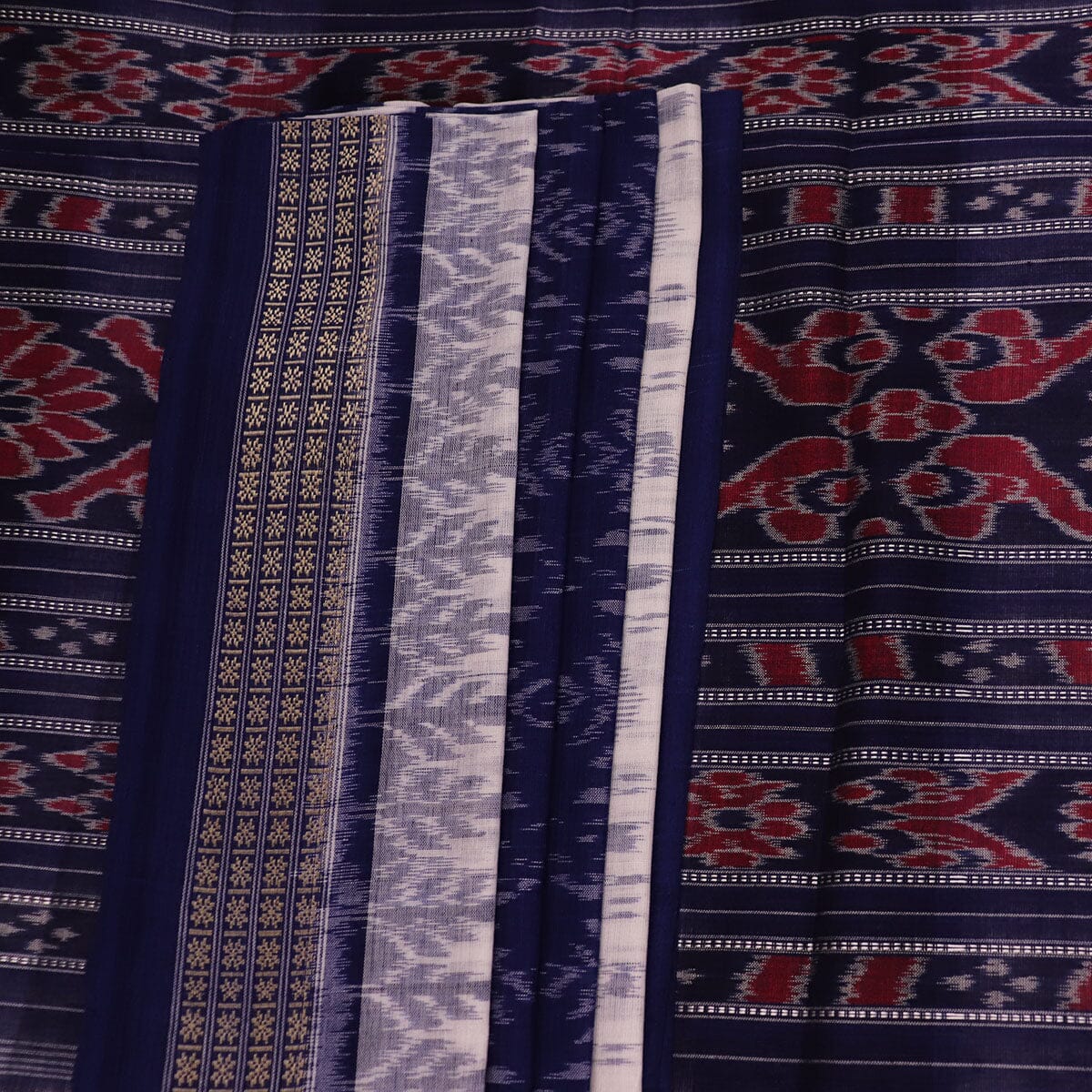 Handloom Sambalpuri Cotton Ikkat Saree Handloom Saree_Cotton Priyadarshini Handloom 