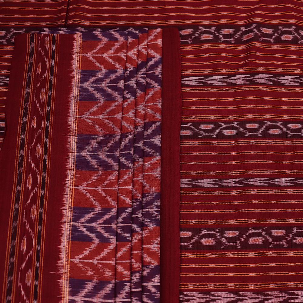 Handloom Sambalpuri Cotton Ikkat Saree Handloom Saree_Cotton Priyadarshini Handloom 