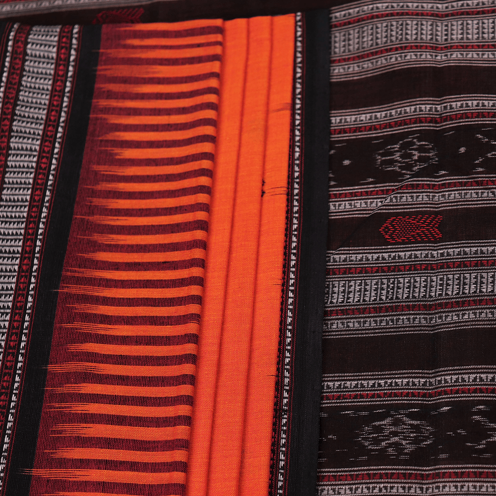 Handloom Sambalpuri Cotton Ikkat Saree Handloom Saree_Cotton Priyadarshini Handloom 