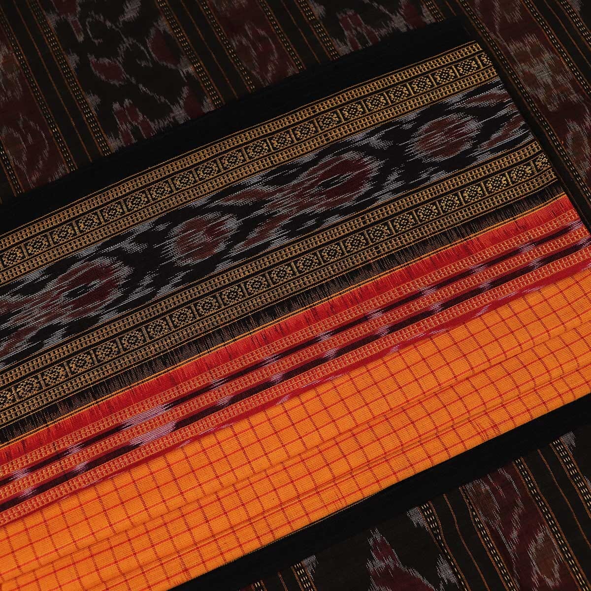 Handloom Sambalpuri Cotton Ikkat Saree Handloom Saree_Cotton Priyadarshini Handloom 