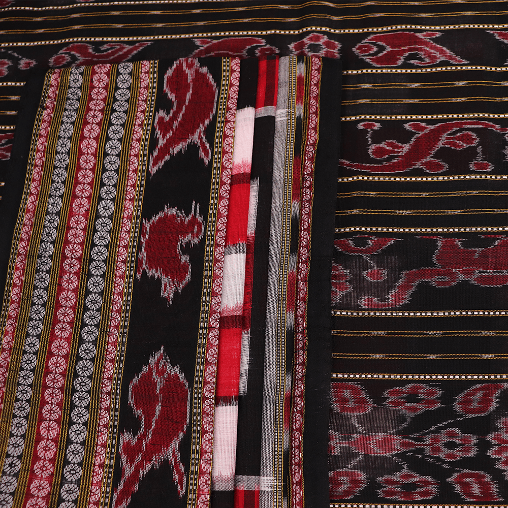 Handloom Sambalpuri Cotton Ikkat Saree Handloom Saree_Cotton Priyadarshini Handloom 