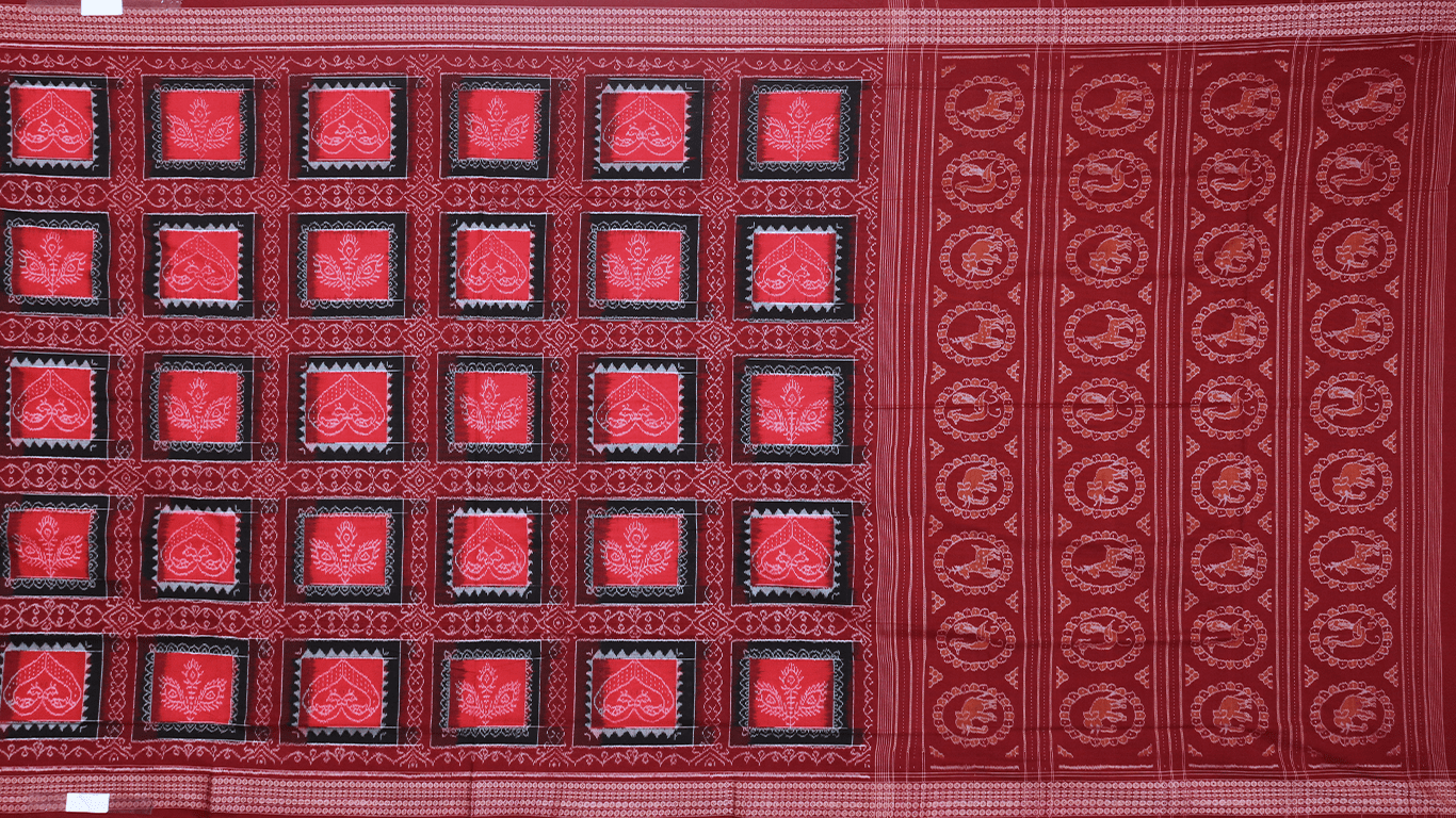Handloom Sambalpuri Cotton Ikkat Saree Handloom Saree_Cotton Priyadarshini Handloom 