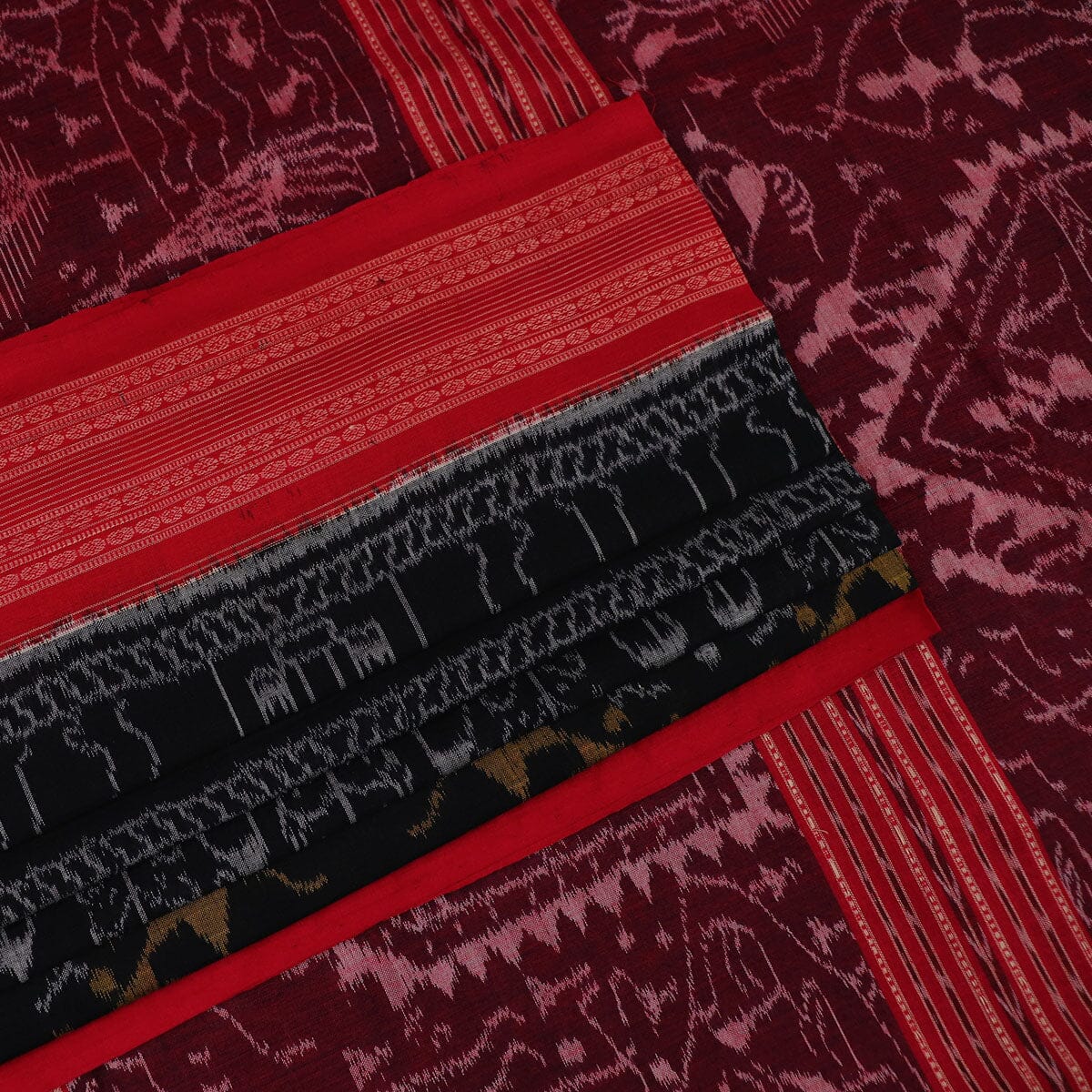 Handloom Sambalpuri Cotton Ikkat Saree Handloom Saree_Cotton Priyadarshini Handloom 