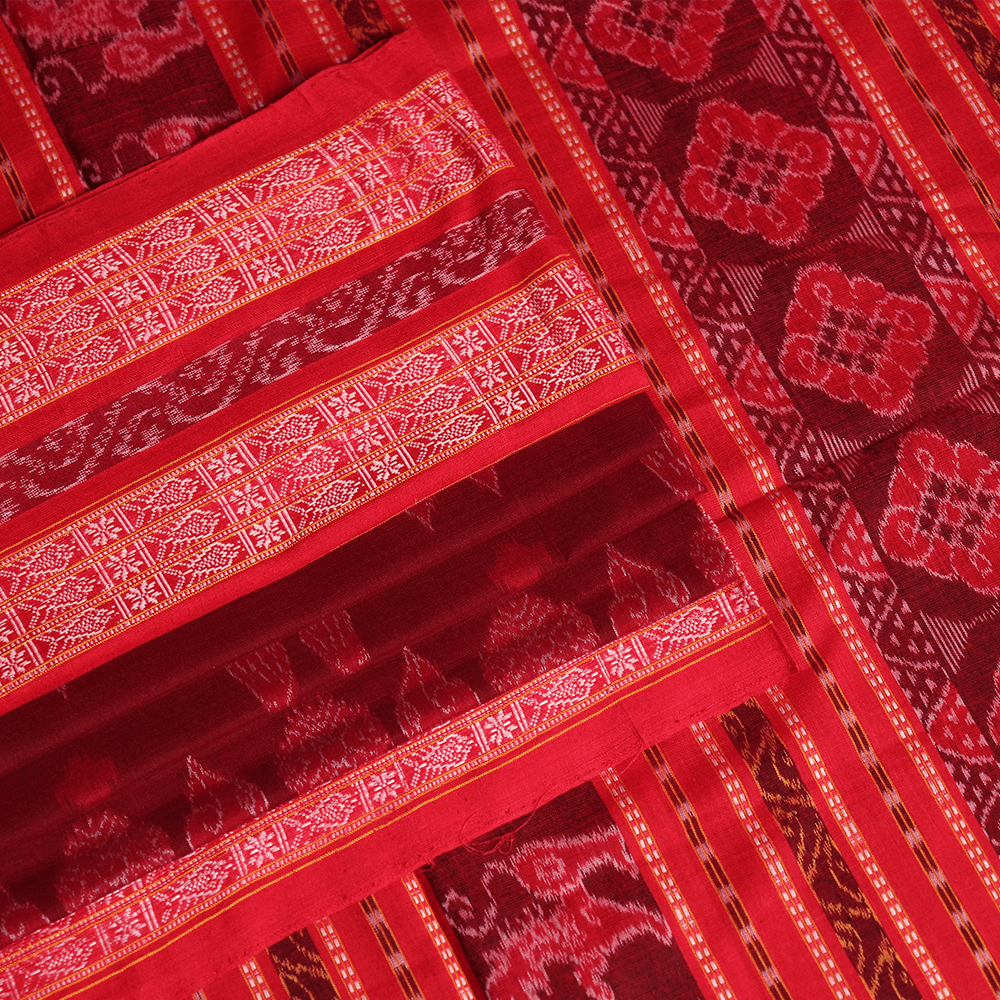 Handloom Sambalpuri Cotton Ikkat Saree Handloom Saree_Cotton Priyadarshini Handloom 