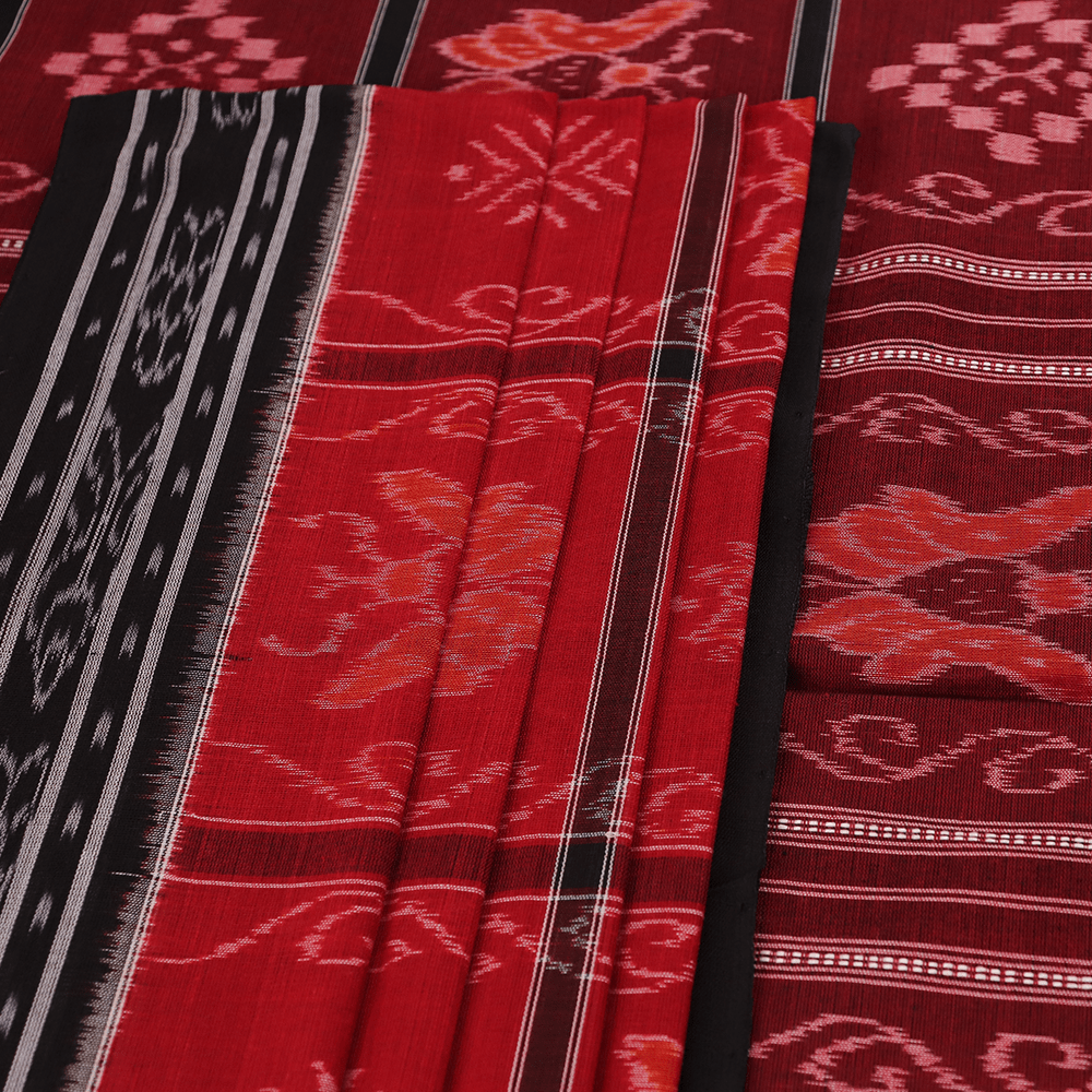 Handloom Sambalpuri Cotton Ikkat Saree Handloom Saree_Cotton Priyadarshini Handloom 