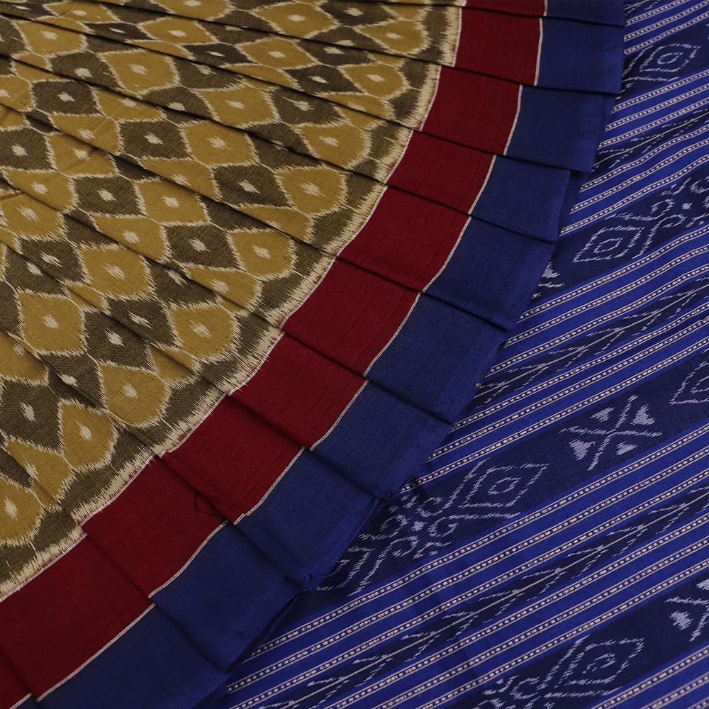 Handloom Sambalpuri Cotton Ikkat Saree Handloom Saree_Cotton Priyadarshini Handloom 